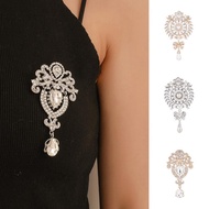 Bros mutiara kristal yang elegan Trend Bros aloi vintage Bros gantung pin warna