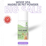 Woof Spa Madre De Cacao Pet Powder Deodorizer Anti Flea And Tick Effective Pang Alis ng Amoy sa Aso 