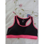 Training bra size XL 90/95 A/B black with pink trim