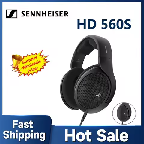 Sennheiser HD 560S Open Back Over Ear Audiophile Headphones Neutral Reference Sound Studio Mixing Wi