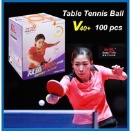 DOUBLE FISH Ball V40+ 100s 40mm White Table Tennis Balls Table Tennis Ball Training Ping Pong Ball