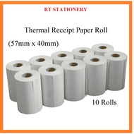 Thermal Paper Roll 57mm x 40 (10rolls)
