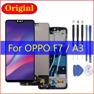 For 6.2 inch OPPO F7 A3 LCD Display in Mobile Phone LCDs Touch Screen replacement LCD Digitizer Assembly Parts