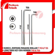 MOLLAR T40 T50 Long Torx Key CRV Mirror