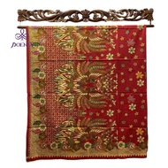 MERAH KATUN Poenja Premium Solo Batik Fabric Cotton Material BC01-M(23) / 2.4m x 1.1m - Red