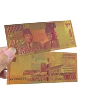 Gold Foil Money Souvenir 100000 Unique Collection Plus Fodder