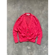 JUICY COUTURE Couture Cardigan Pink Icon Logo JC