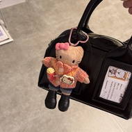 Chanel Style Long-Legged Cat Bag Pendant Cute Plush Cartoon Doll Heart Keychain Ornament