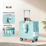 POLAR BEAR 18 Inches Luggage Hand Carry Luggage 7kg With USB Cup Holder