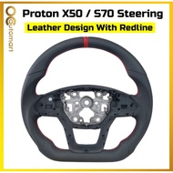 Proton X50 / S70 Steering 2020 – 2025 Carbon Leather Design Steering Oem Plug n Play Carbon Steering