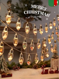 2M/3M Christmas Snowflake Wish Ball String Light, Featuring A Combination Of Christmas-Themed Snowfl