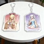 Anime Azur Lane keychain, Owari Le Malin Acrylic mica Standee model, decoration book, backpack, supe
