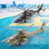 APACHE Helicopter 1:72 AH-64 Apache / Tiger Helicopter Building Blocks Military Model Kit DIY Toy fo