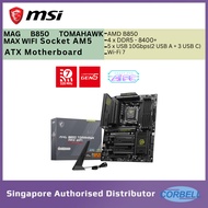MSI MAG B850 TOMAHAWK MAX WIFI ATX Motherboard AMD | AM5 socket | 4x DDR5 8400+MHz |  USB 10Gbps [MB