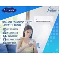 CARRIER AURA PREMIUM 2HP TO 2.5HP FULL DC INVERTER SPLIT TYPE AIRCON