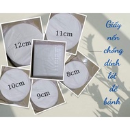 Set of 500 sheets of square/round dumpling/dimsum parchment paper, size 12