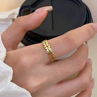 Lucky Aura Ring, 18k Gold Plated Wealth Abundance Ring for Women, Spiral Coin Design