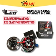 LEO THAILAND MAGNET Super 8 Coil RACING EX5/DREAM/CLASS 1/WAVE100/KRISS 100 racing fuel coil set coi