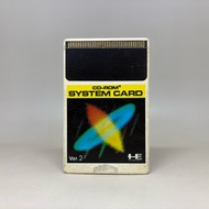 CD-ROM 2 System Card Ver.2.1 (Japan Version)(PCE) | Genuine Jin PC Sheet Engine HuCARD Original Japa