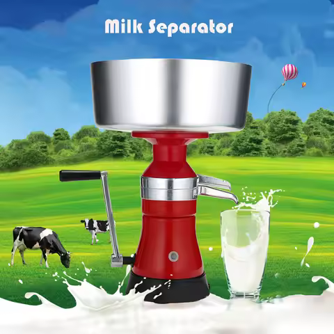 12L Hand Manual Milk Separator Degreasing Machine Milk Centrifuge Cream Separator Milk Cheese Separa