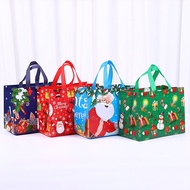 Christmas Gift Bag Handle Christmas Bag Large Holiday Gift Bag Reusable Non Woven Shopping Bag Christmas Gift Wrapping Party Supplies