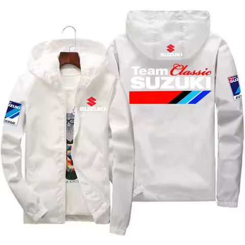 Suzuki Sport Men's Jacket - Windproof Coat - Casual Fashionable Sport Outfit - Suitable for Spring a