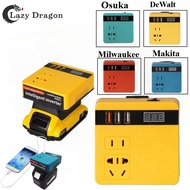 220V 120W USB Power Bank for Makita for Milwaukee for DeWalt for Osuka 18V Li-ion Battery Portable I