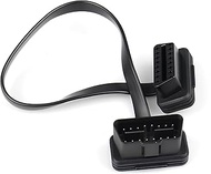 OBD II OBD2 16 Pin Male to Female Ribbon Extension Diagnostic Cable, Extension Cable Connected Fully