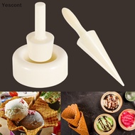 YST  3Pcs Crispy Waffle Cone Mold Kit Plastic Cream Horn Mold Cone Roller Egg Roll DIY Mold Kitchen Cooking Baking Decorag YST