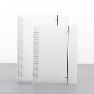 6012PP semi-transparent frosted cover binder A5B5A4 20-hole 26-hole 30-hole strap notebook folder