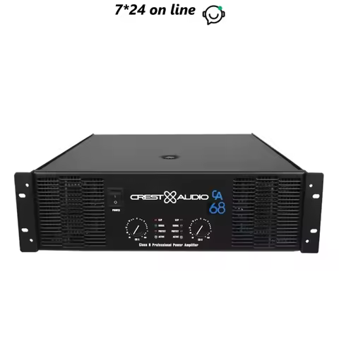 CA68 Professional Power Amp Pure Power Amplifier 2channels (3u) KTV/Stage/Home Entertainment KTV 8Oh