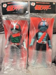 medicom  King Size Kamen Rider 1 Kamen Rider 2  幪面超人 舊一號 舊二號 45cm 16吋 笠頭 Soft Vinyl Sofubi Figure