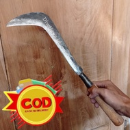 Sabit Rumput Ukuran Besar Anti Gompal - Bedog Baja Asli Super Tajam Alat Pemotong Ranting Pohon Dan 