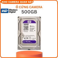 Ổ Cứng HDD WD Purple™ Tím 500Gb Chuyên dùng cho Đầu Ghi Camera -6 tháng- hàng nhập khẩu -Kho camera