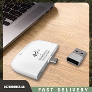 [cozyroomss.sg] Portable 4G LTE Router with USB Adapter Wireless Type-C Mobile Router for Travel