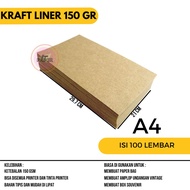 Kraft Paper A4 Liner 150 gsm contents 100 sheets / Kraft Paper Liner A4 150 gsm