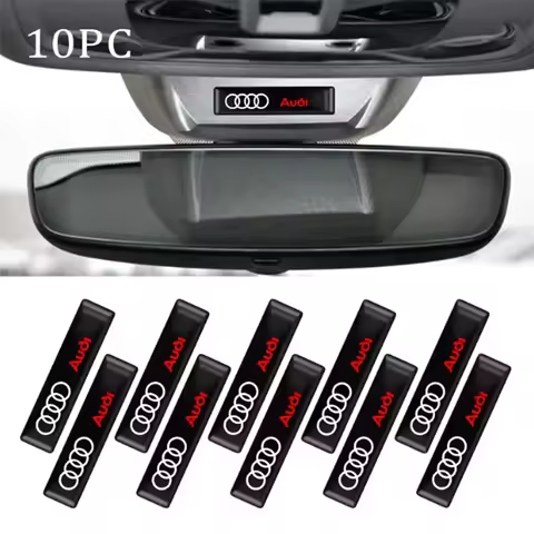 10/20Pcs Car Styling 3D Epoxy Vinyl Stickers Auto Decal Accessories For Audi A3 A4 B8 8P A6 C7 A5 Q5
