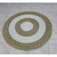 Risma Karpet Bulat Ruang Tamu Minimalis - Karpet Anyaman Aesthetic - Ambal Bulat Ruang Tamu