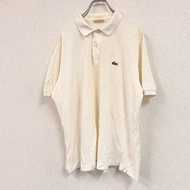 LACOSTE短袖 polo 衫，白色，7 碼，古著。