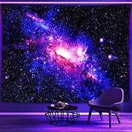 Psyhilar Black Light Posters for Adults, Galaxy Blacklight Tapestry Trippy Space Wall Star Purple UV