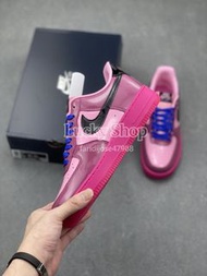 全新🌸Nike Air Force 1 粉黑藍漆皮 舒適休閒板鞋
