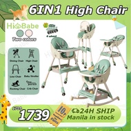 High chair for baby with Adjustable Tray Detachable Legs Baby high chair feeding foldable high chair