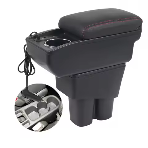 Car Honda City Armrest box﻿ central content store case console storage elbow support rest arm