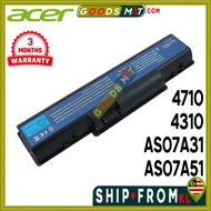 Acer Aspire Z01 4310 4520 4530 4535 4710 4715 4720 Part Number AS07A31 AS07A51 Laptop Batteries