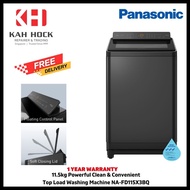 PANASONIC NA-FD115X3BQ 11.5KG TOP LOAD WASHER - 1 YEAR WARRANTY + FREE DELIVERY & INSTALL