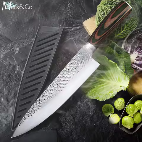 Kitchen knife 8 inch chef 7CR17 440C German stainless steel Japanese knife meat slicer slicer kitche