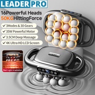 6/8/16 Heads Powerful Wireless Massager Rechargeable Massage Gun High Frequency Vibrate Relaxation B