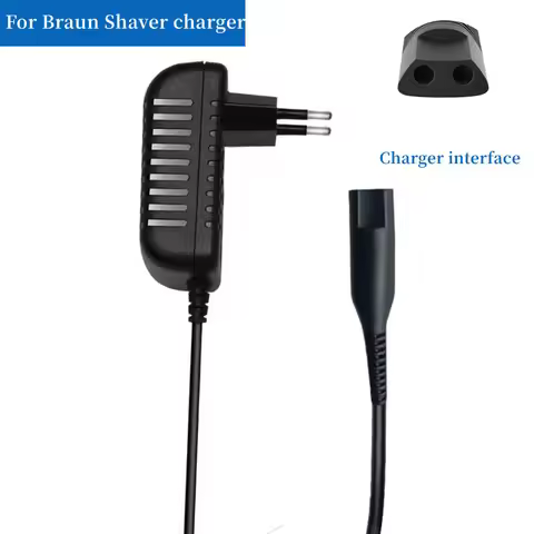 12V 0.4A Wall Plug AC Power Adapter Charger for Braun Shaver Series 1 3 5 7 9 3731 3730 3020 5010 55
