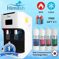 Midea Hot &amp; Cold Mild Alkaline Water Dispenser Model: X6 with 4 Patented Korea Water Filter Cartridge