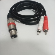 Canon Female to dual rca 1.2 METER xlr jack branch cable
